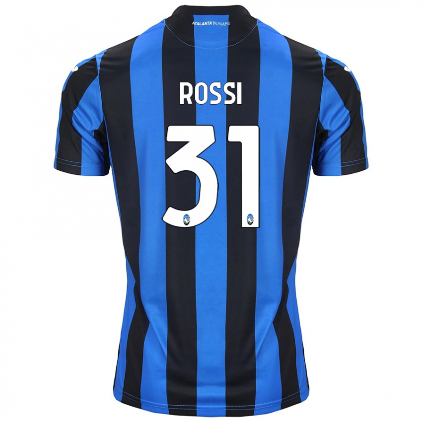 Gyermek Francesco Rossi #31 Kék Fekete Hazai Jersey 2024/25 Mez Póló Ing