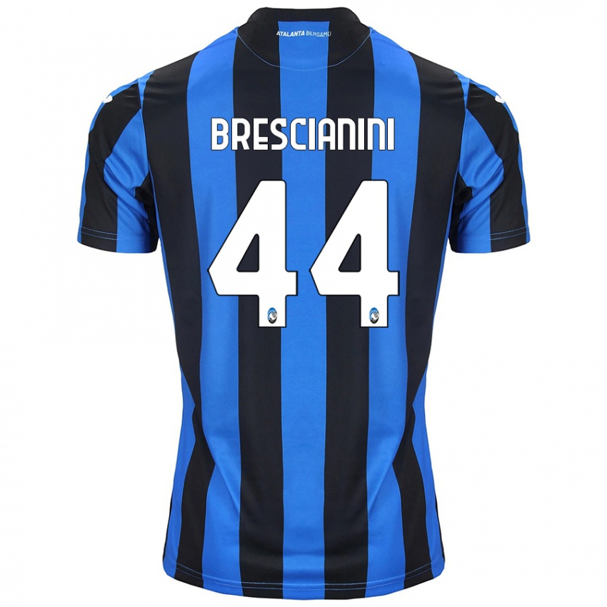 Gyermek Marco Brescianini #44 Kék Fekete Hazai Jersey 2024/25 Mez Póló Ing