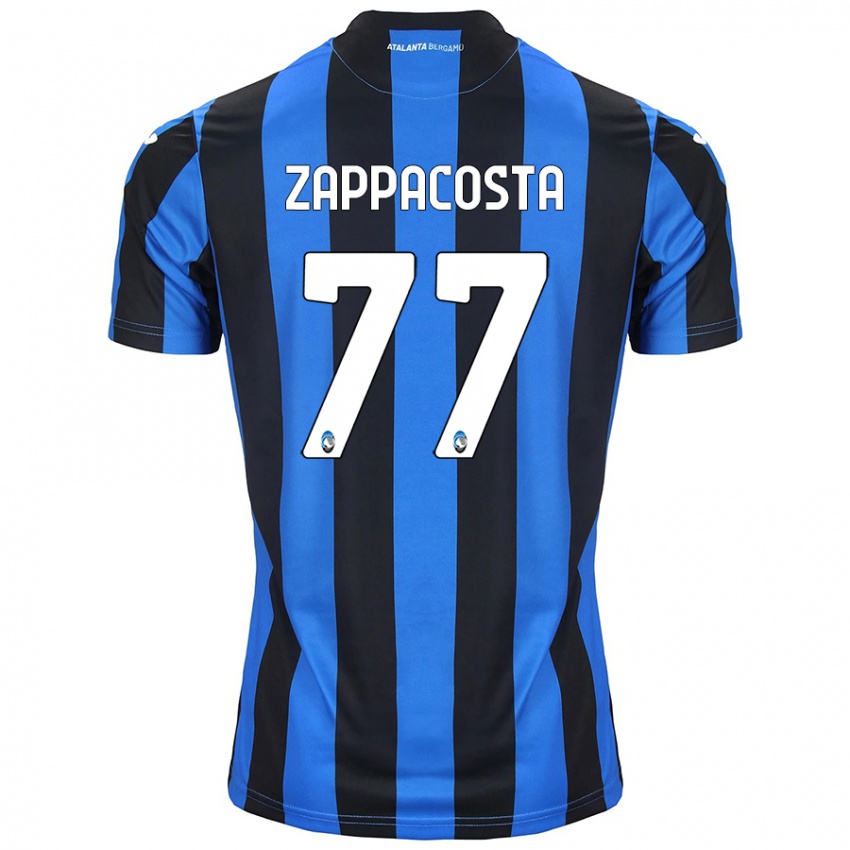 Gyermek Davide Zappacosta #77 Kék Fekete Hazai Jersey 2024/25 Mez Póló Ing