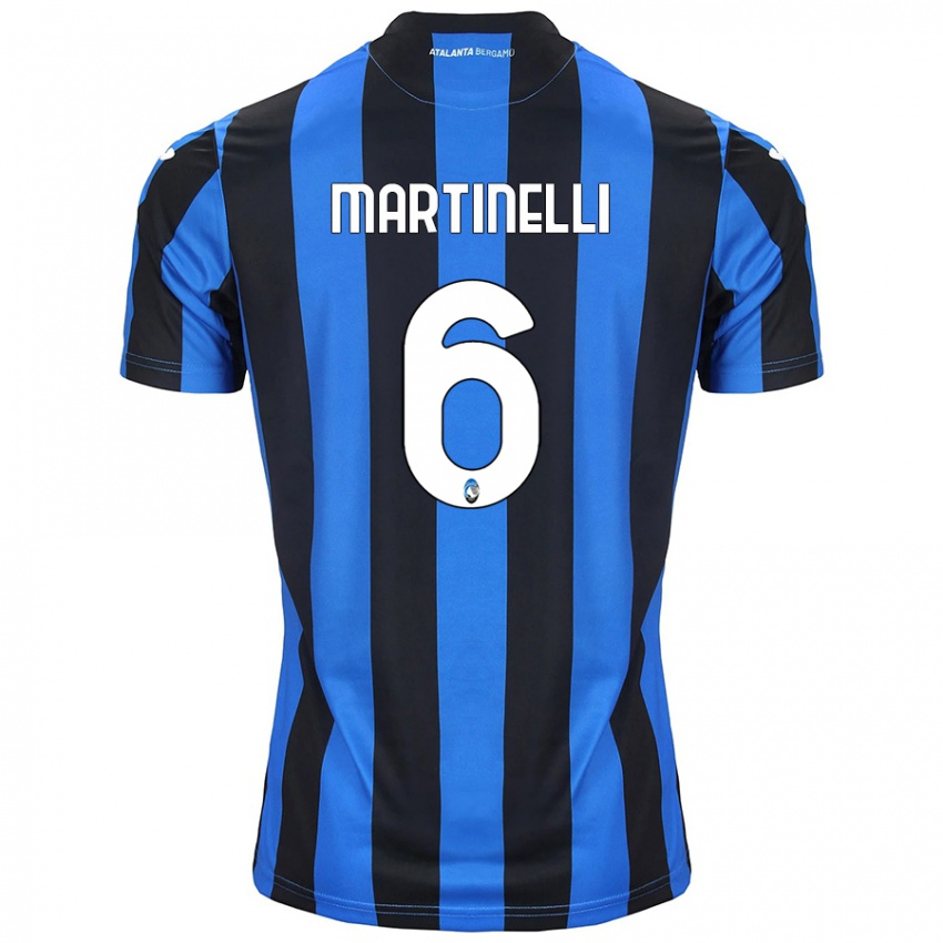 Gyermek Gabriel Martinelli #6 Kék Fekete Hazai Jersey 2024/25 Mez Póló Ing