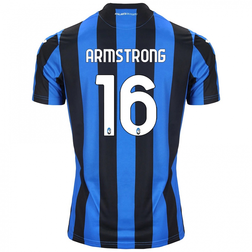 Gyermek Daniel Armstrong #16 Kék Fekete Hazai Jersey 2024/25 Mez Póló Ing