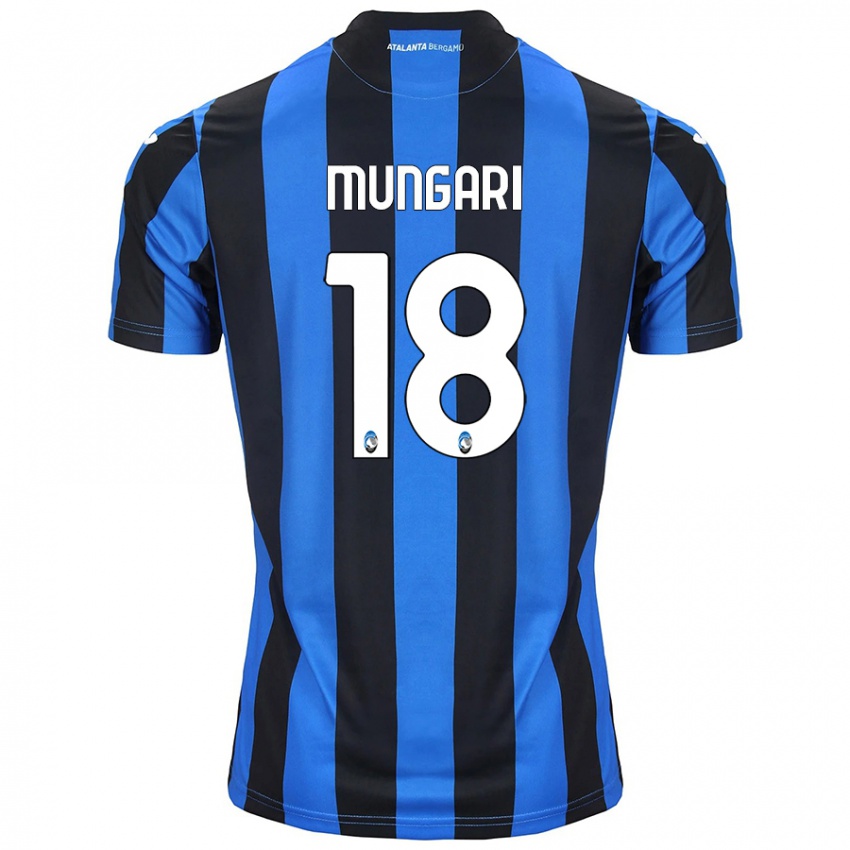 Gyermek Giuseppe Mungari #18 Kék Fekete Hazai Jersey 2024/25 Mez Póló Ing