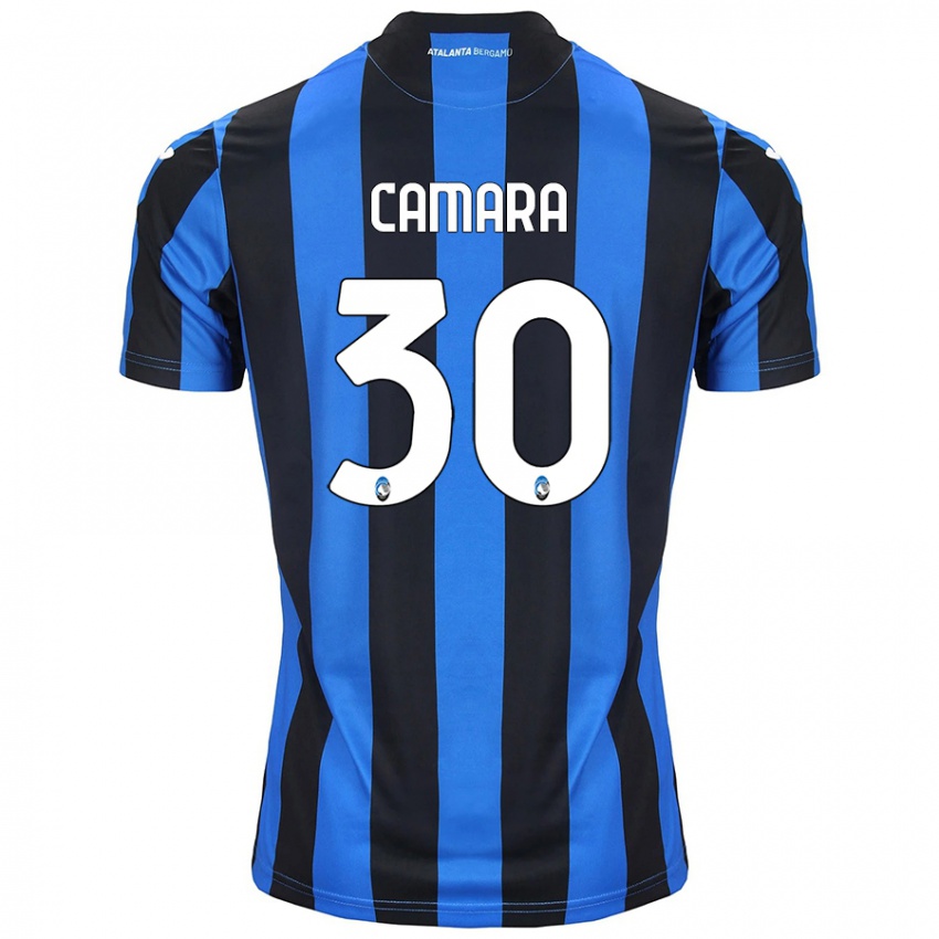 Gyermek Henry Camara #30 Kék Fekete Hazai Jersey 2024/25 Mez Póló Ing