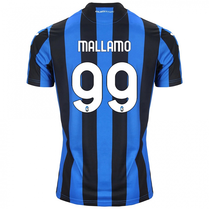 Gyermek Alessandro Mallamo #99 Kék Fekete Hazai Jersey 2024/25 Mez Póló Ing