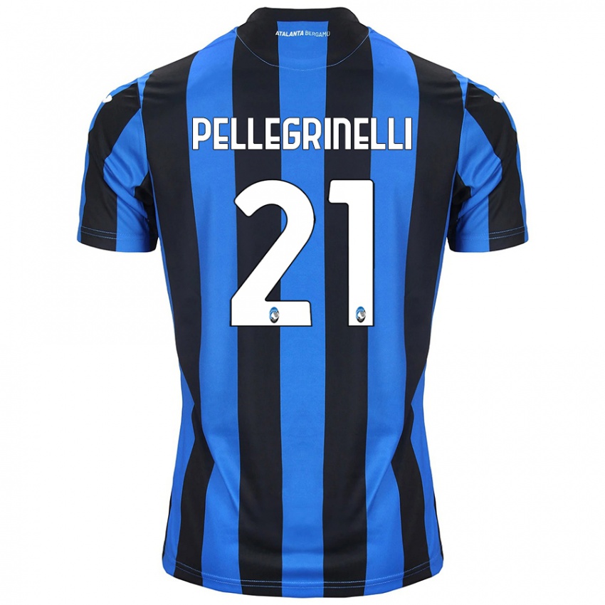 Gyermek Giorgia Pellegrinelli #21 Kék Fekete Hazai Jersey 2024/25 Mez Póló Ing