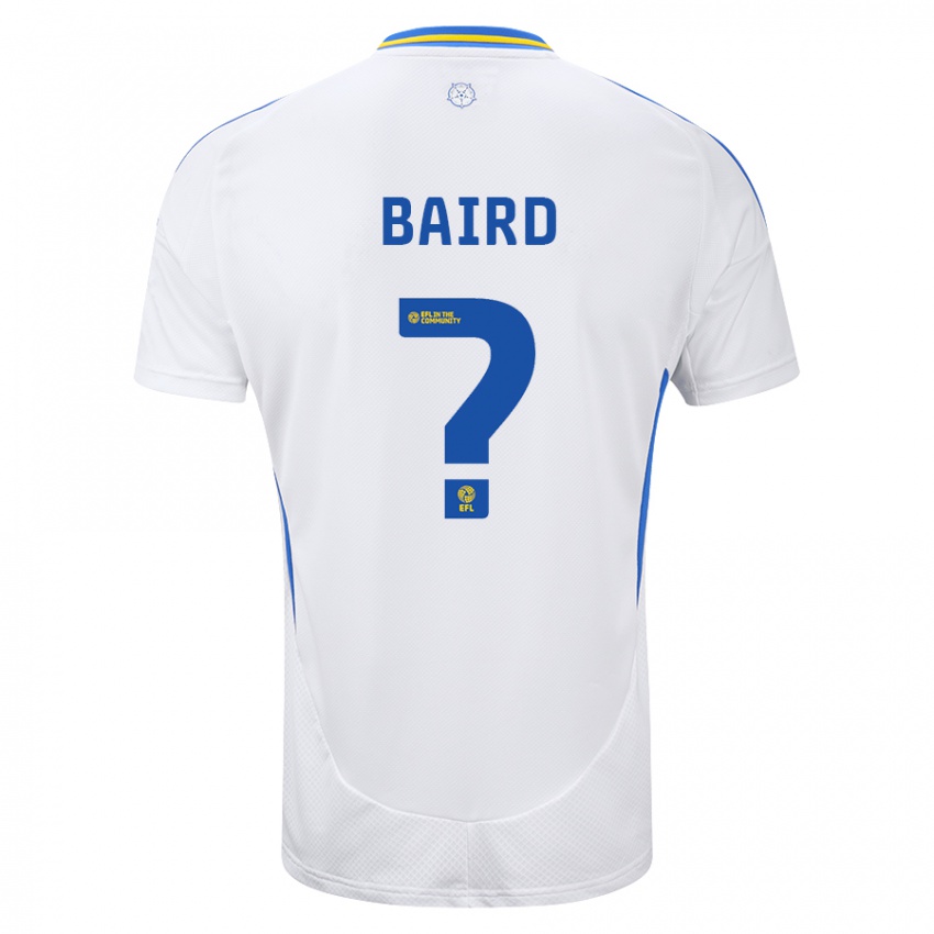 Gyermek Alex Baird #0 Fehér Kék Hazai Jersey 2024/25 Mez Póló Ing