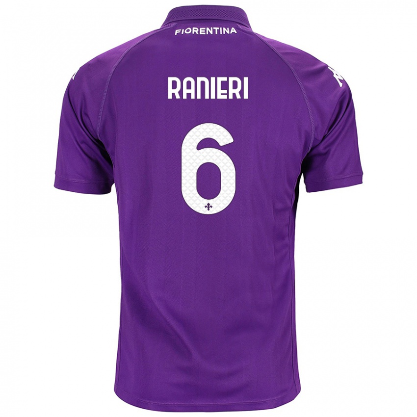 Gyermek Luca Ranieri #6 Lila Hazai Jersey 2024/25 Mez Póló Ing