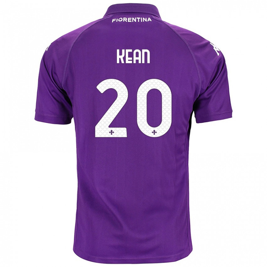 Gyermek Moise Kean #20 Lila Hazai Jersey 2024/25 Mez Póló Ing