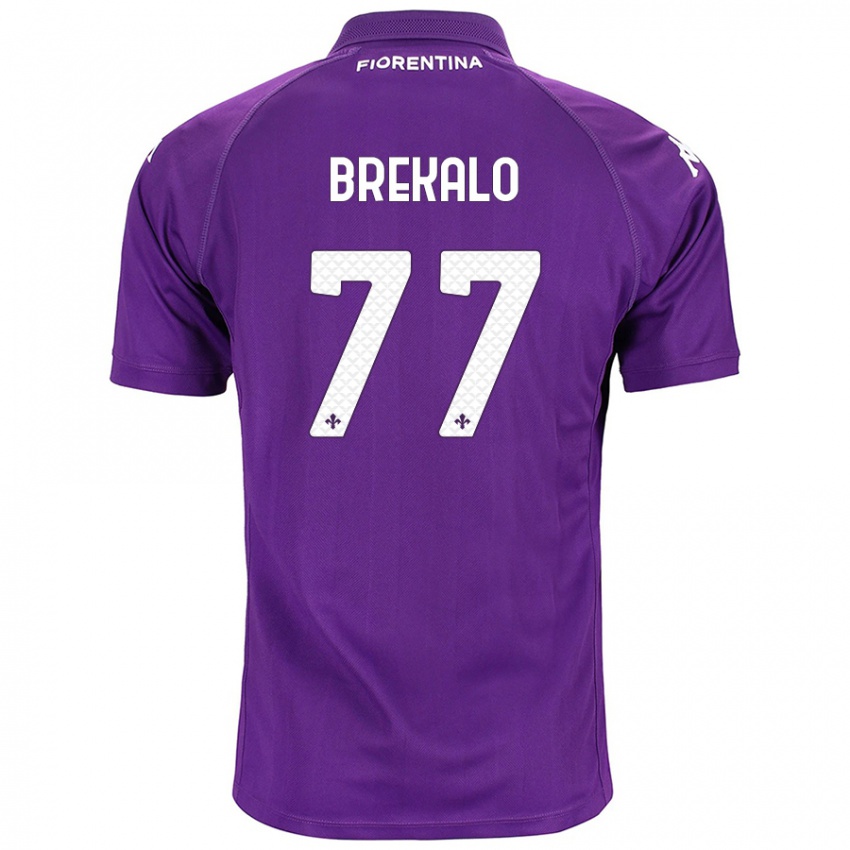 Gyermek Josip Brekalo #77 Lila Hazai Jersey 2024/25 Mez Póló Ing