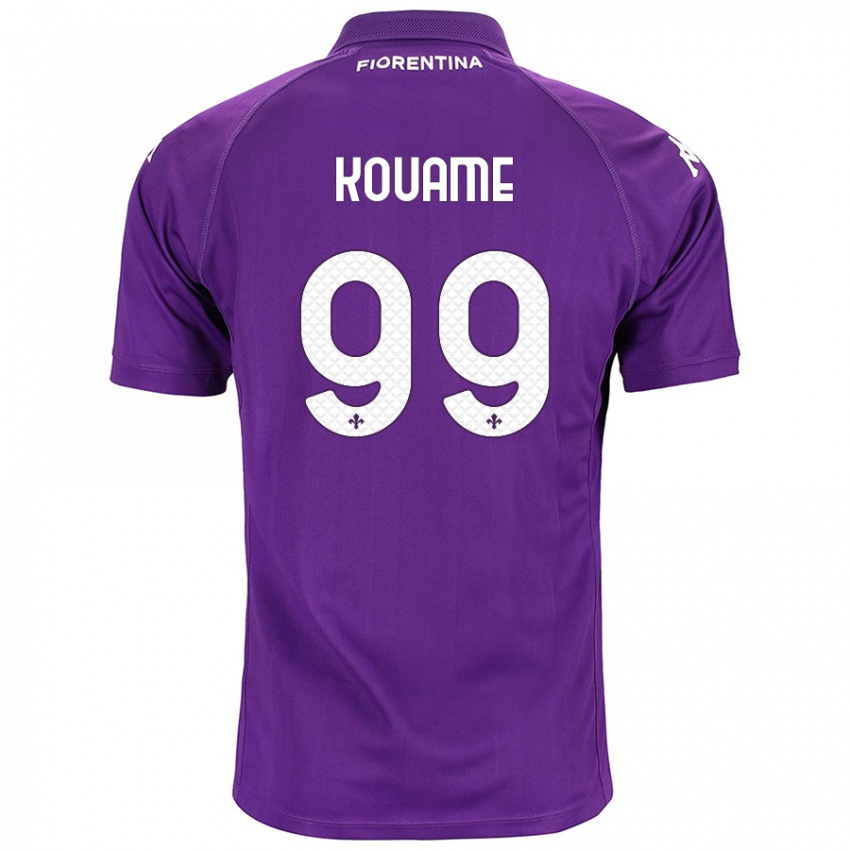 Gyermek Christian Kouamé #99 Lila Hazai Jersey 2024/25 Mez Póló Ing