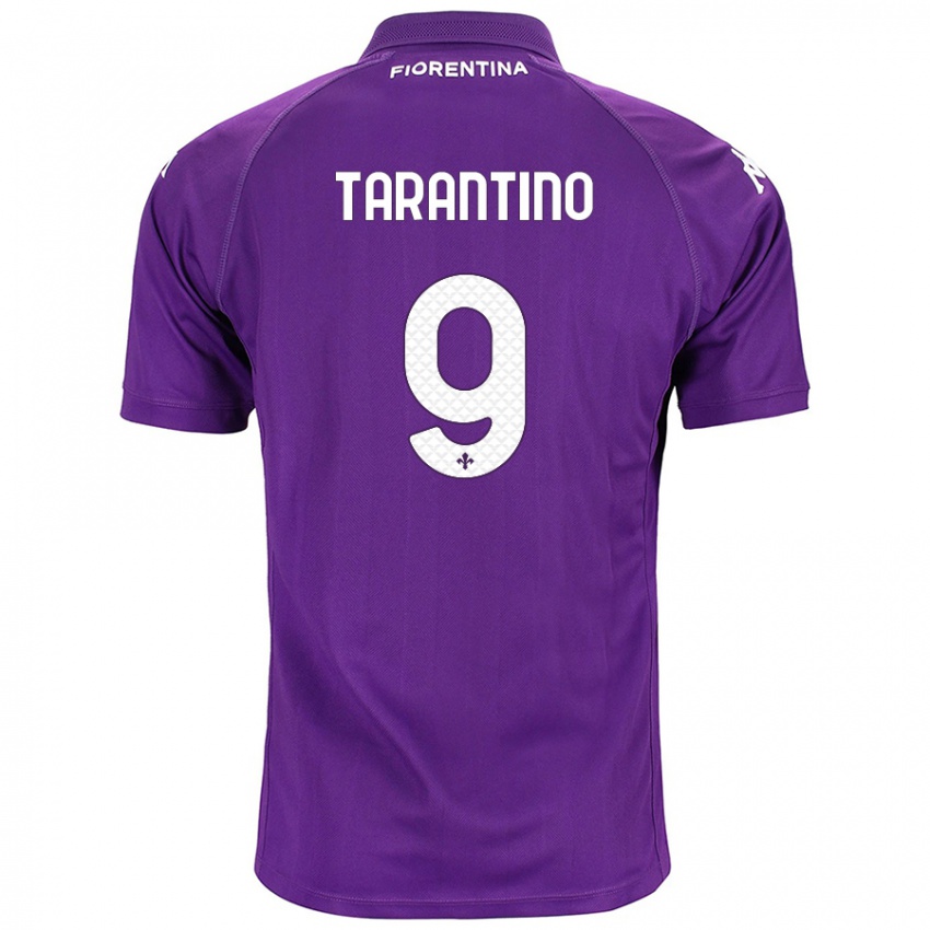 Gyermek Jacopo Tarantino #9 Lila Hazai Jersey 2024/25 Mez Póló Ing