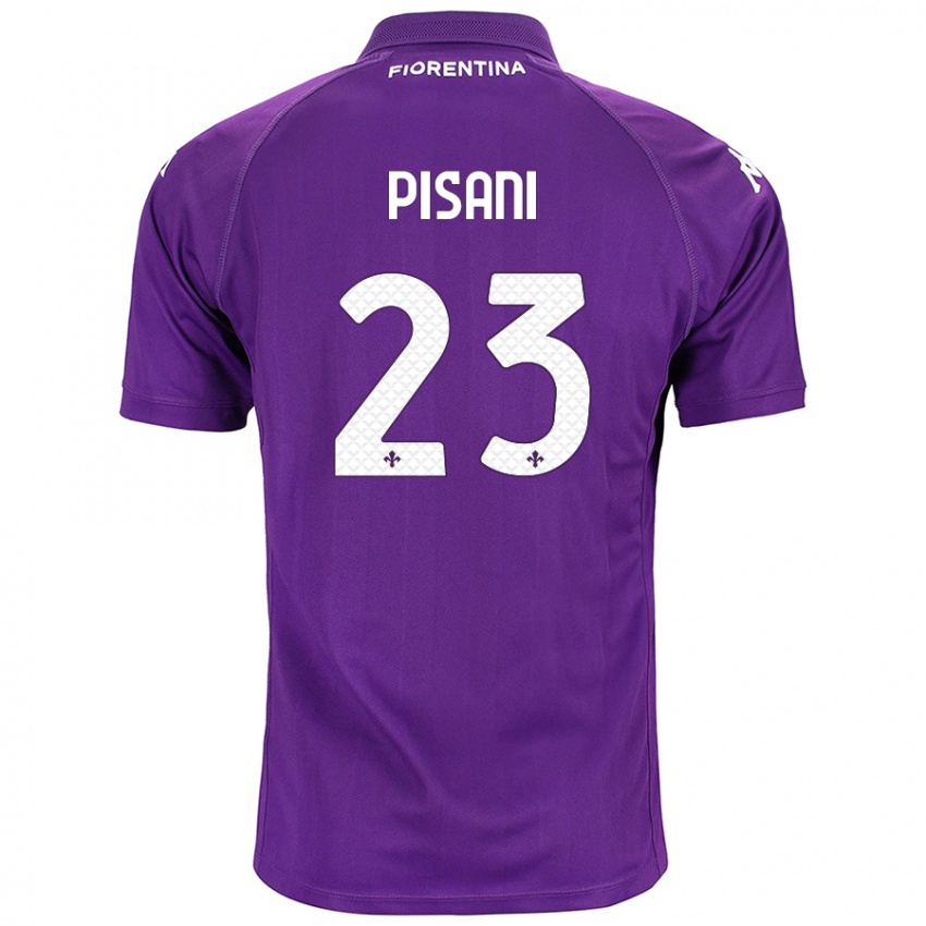 Gyermek Diego Pisani #23 Lila Hazai Jersey 2024/25 Mez Póló Ing