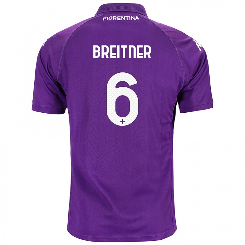 Gyermek Stephanie Breitner #6 Lila Hazai Jersey 2024/25 Mez Póló Ing