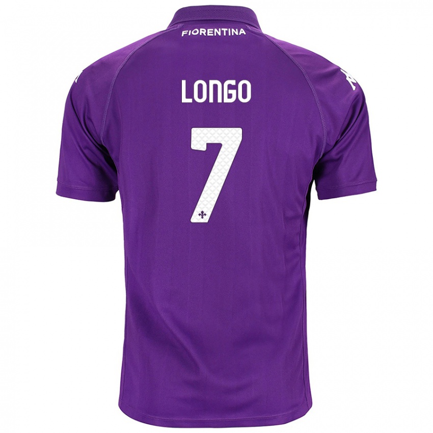 Gyermek Miriam Longo #7 Lila Hazai Jersey 2024/25 Mez Póló Ing