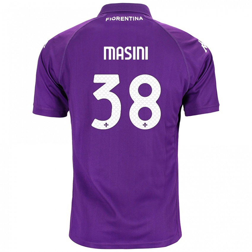 Gyermek Linda Masini #38 Lila Hazai Jersey 2024/25 Mez Póló Ing