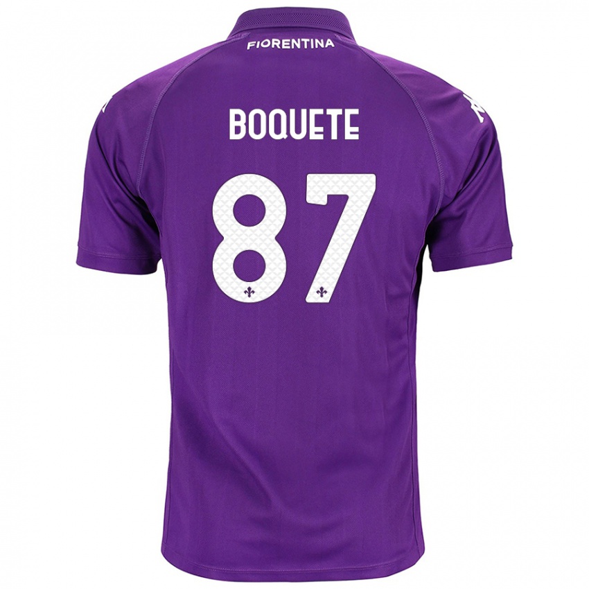 Gyermek Veronica Boquete #87 Lila Hazai Jersey 2024/25 Mez Póló Ing