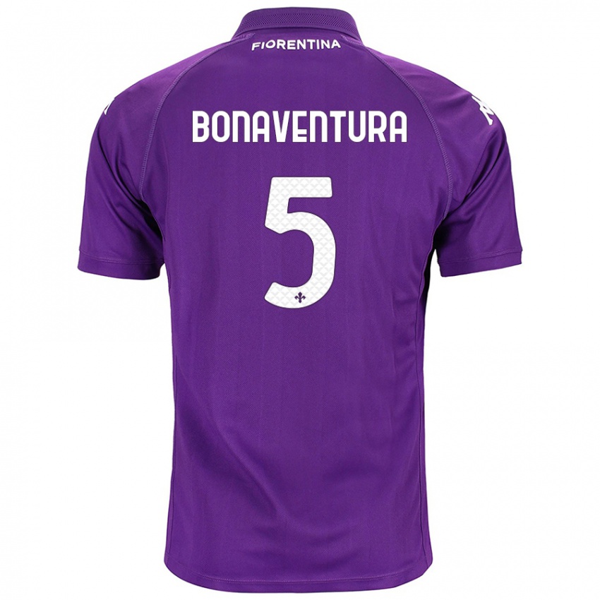 Gyermek Giacomo Bonaventura #5 Lila Hazai Jersey 2024/25 Mez Póló Ing