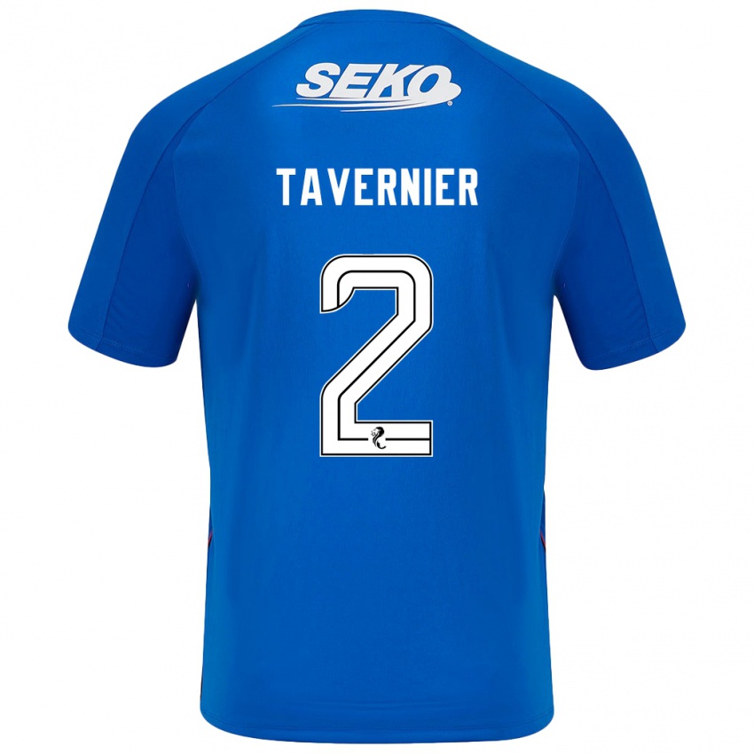 Gyermek James Tavernier #2 Sötétkék Hazai Jersey 2024/25 Mez Póló Ing