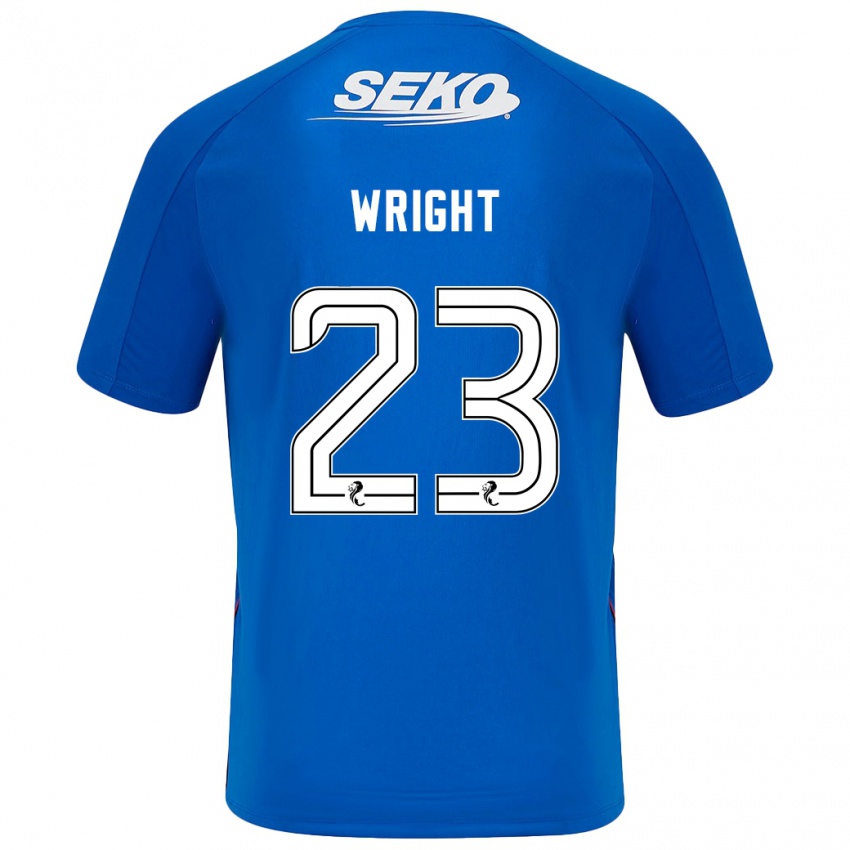 Gyermek Scott Wright #23 Sötétkék Hazai Jersey 2024/25 Mez Póló Ing