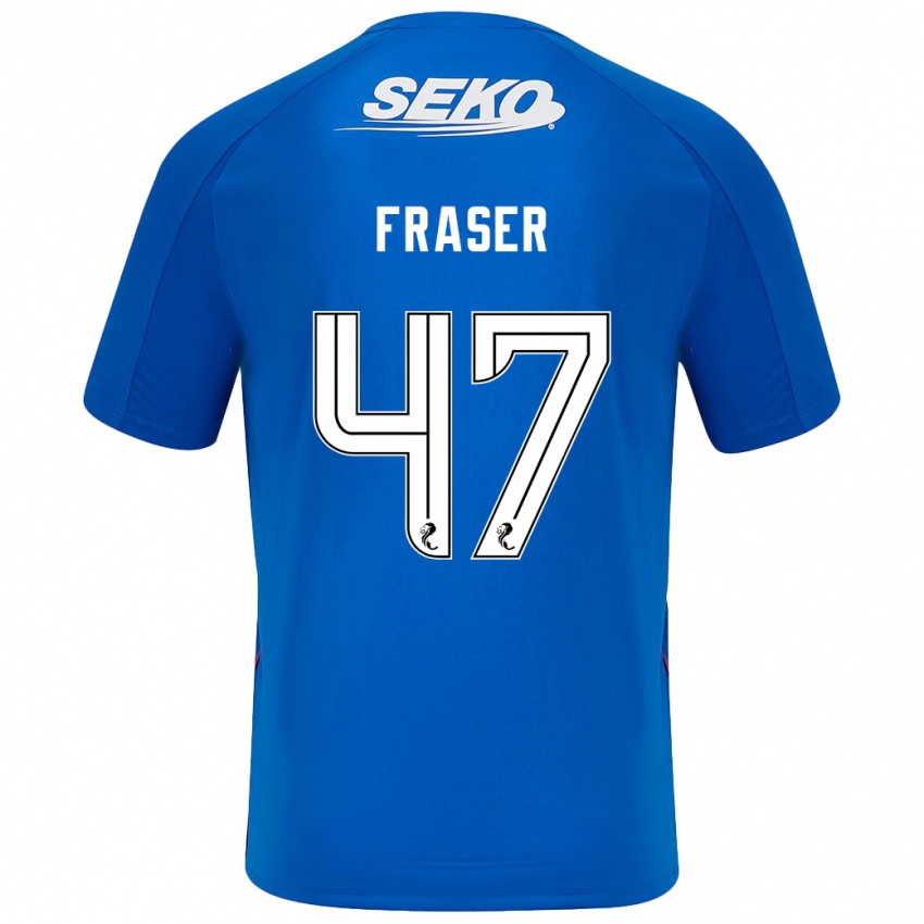 Gyermek Robbie Fraser #47 Sötétkék Hazai Jersey 2024/25 Mez Póló Ing