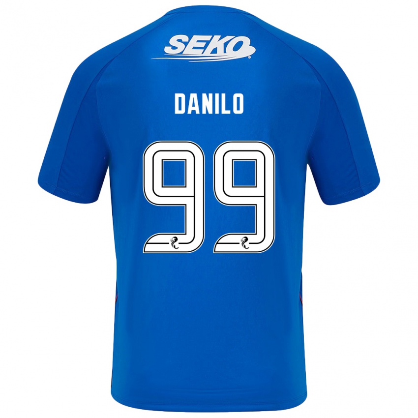 Gyermek Danilo #99 Sötétkék Hazai Jersey 2024/25 Mez Póló Ing