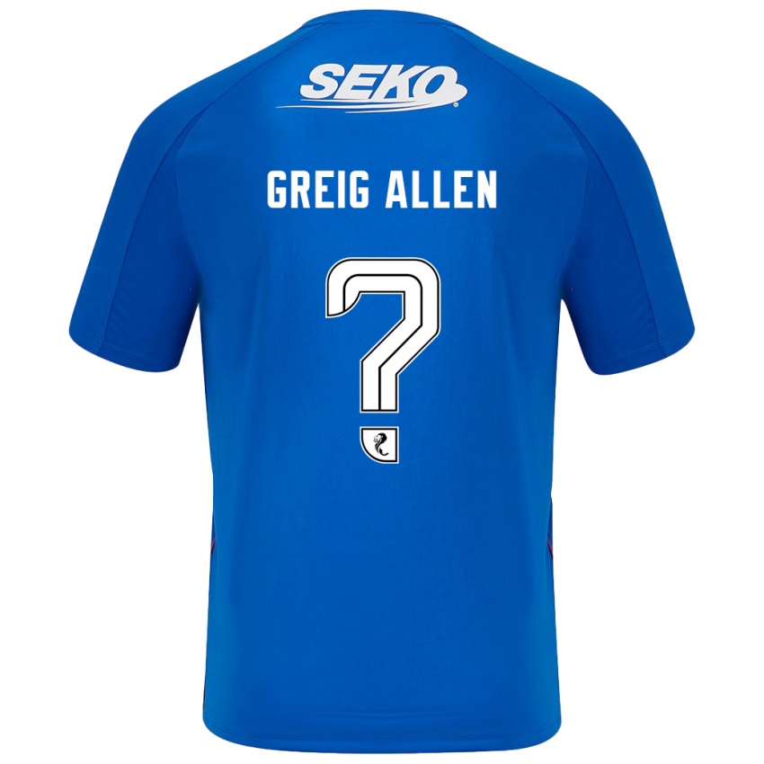 Gyermek Greig Allen #0 Sötétkék Hazai Jersey 2024/25 Mez Póló Ing