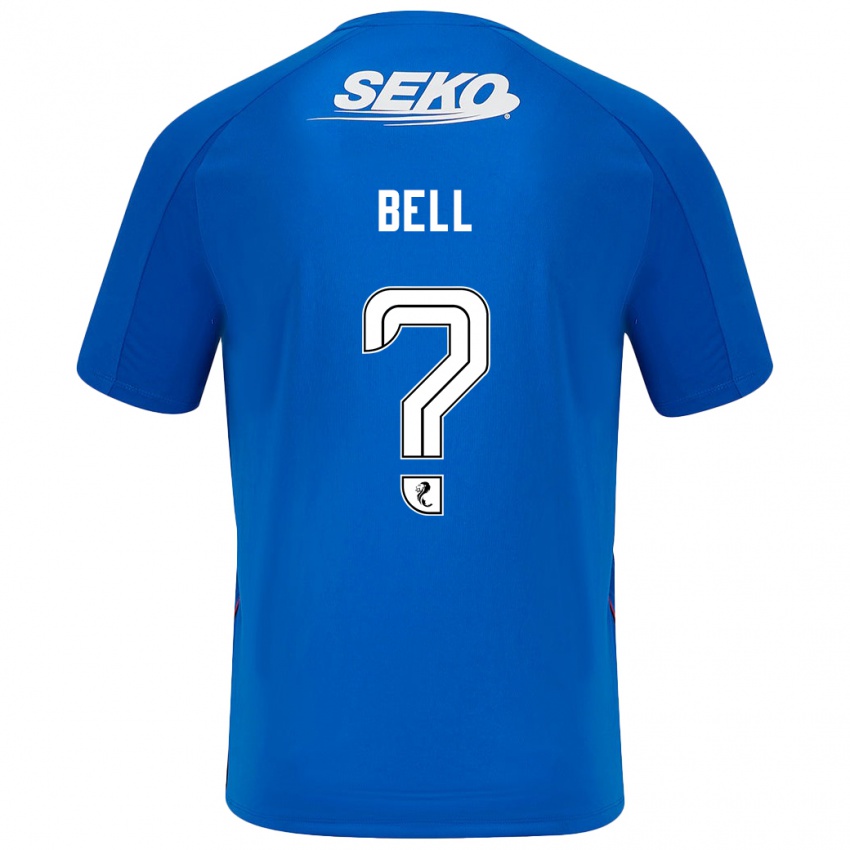 Gyermek Cameron Bell #0 Sötétkék Hazai Jersey 2024/25 Mez Póló Ing