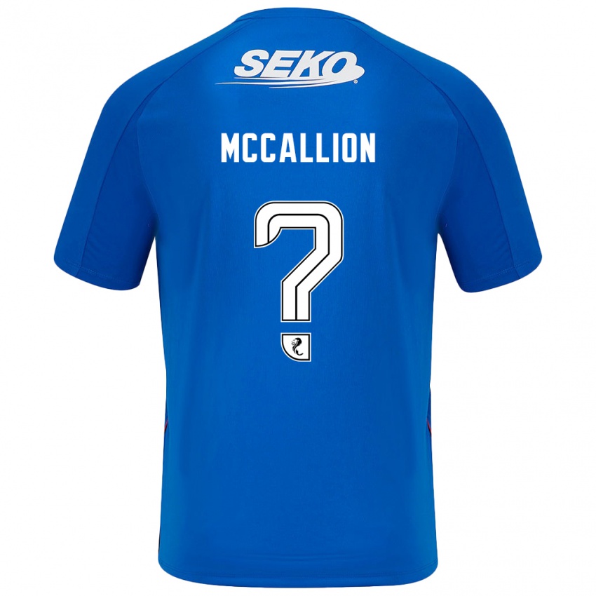 Gyermek Aiden Mccallion #0 Sötétkék Hazai Jersey 2024/25 Mez Póló Ing