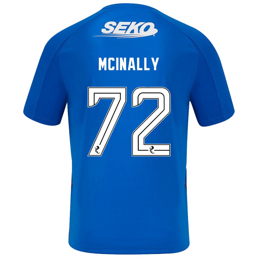 Gyermek Darren Mcinally #72 Sötétkék Hazai Jersey 2024/25 Mez Póló Ing