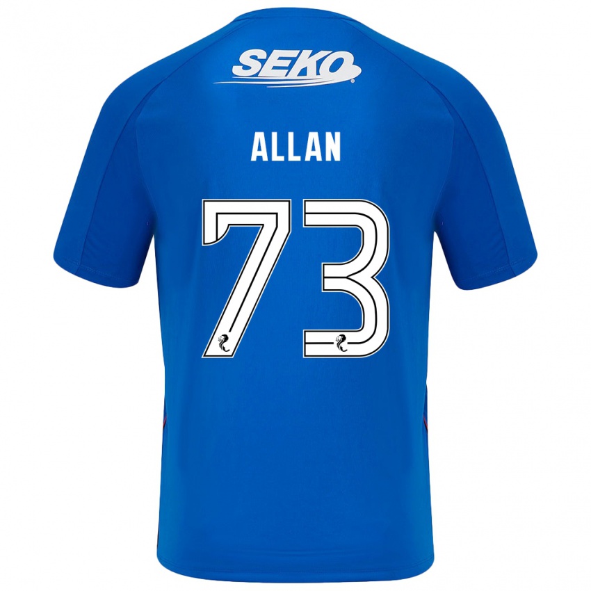 Gyermek Connor Allan #73 Sötétkék Hazai Jersey 2024/25 Mez Póló Ing