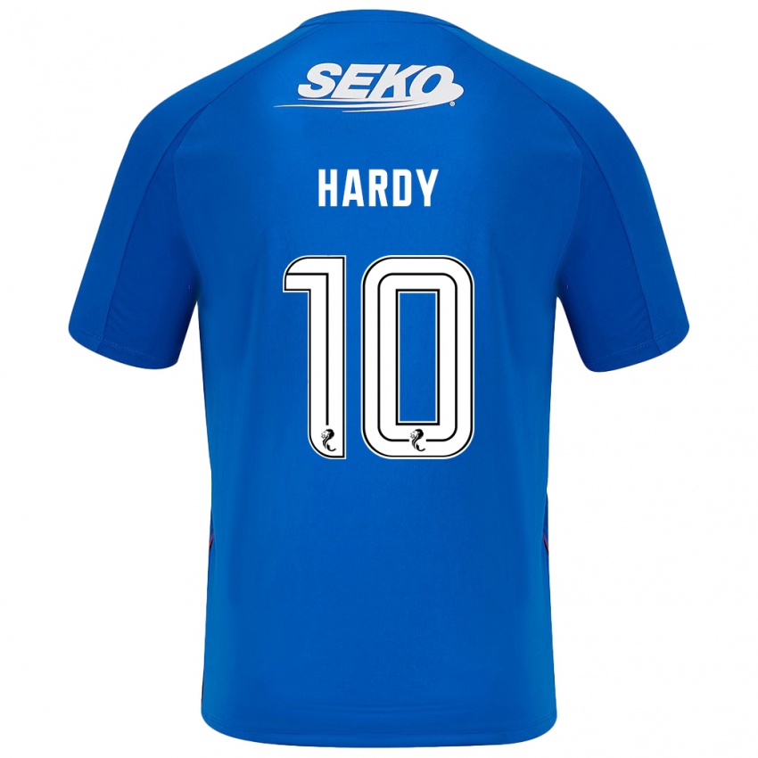 Gyermek Rio Hardy #10 Sötétkék Hazai Jersey 2024/25 Mez Póló Ing