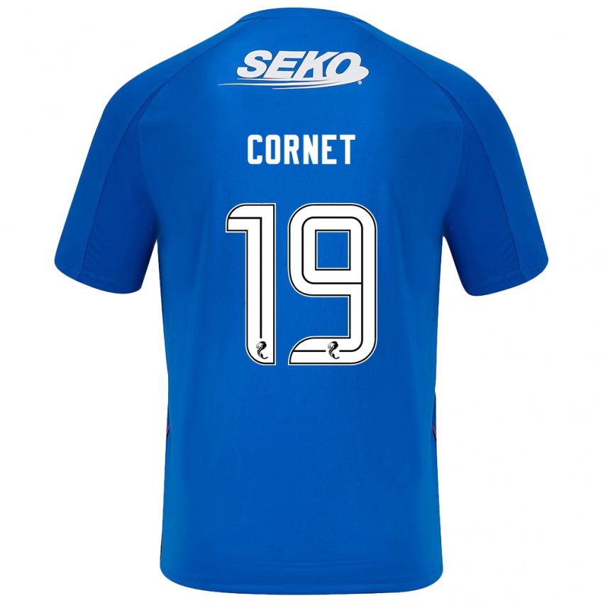 Gyermek Chelsea Cornet #19 Sötétkék Hazai Jersey 2024/25 Mez Póló Ing