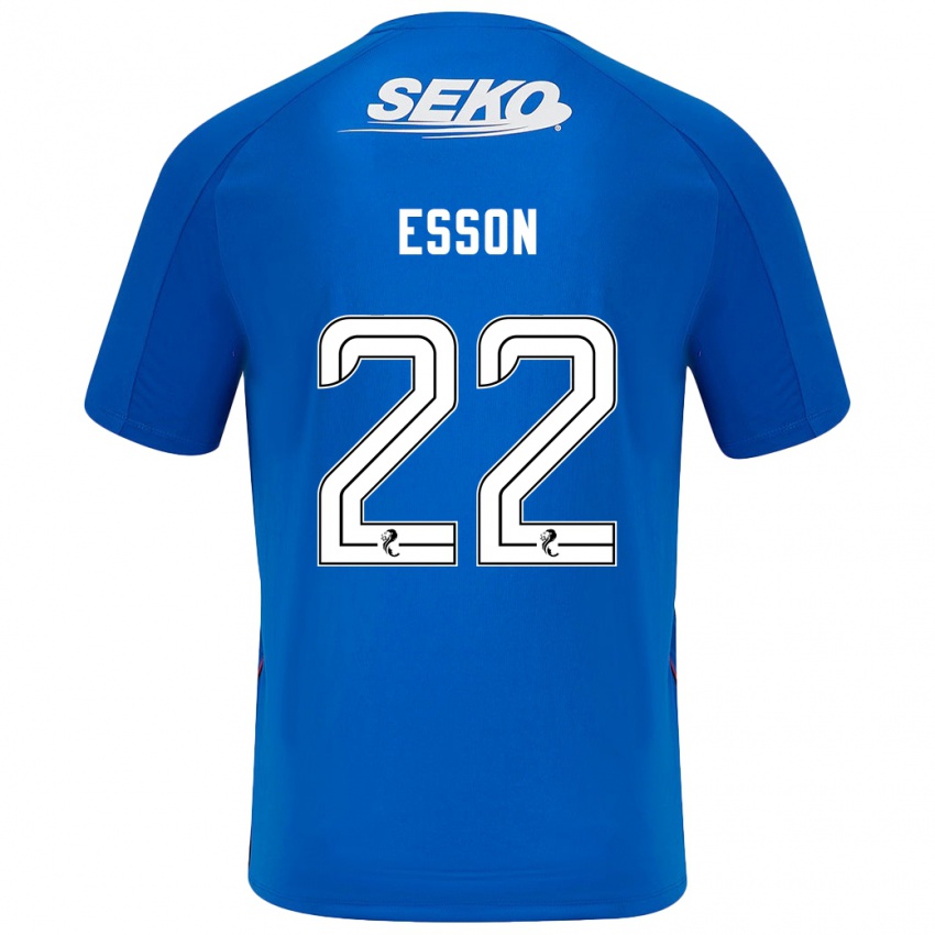 Gyermek Victoria Esson #22 Sötétkék Hazai Jersey 2024/25 Mez Póló Ing