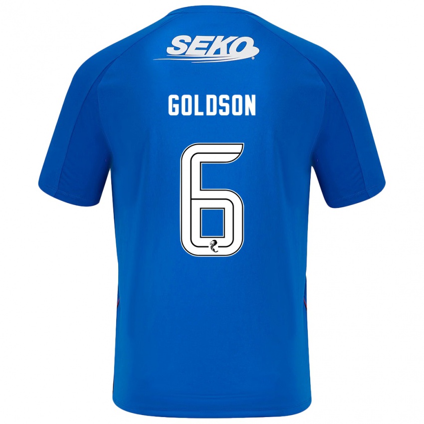 Gyermek Connor Goldson #6 Sötétkék Hazai Jersey 2024/25 Mez Póló Ing