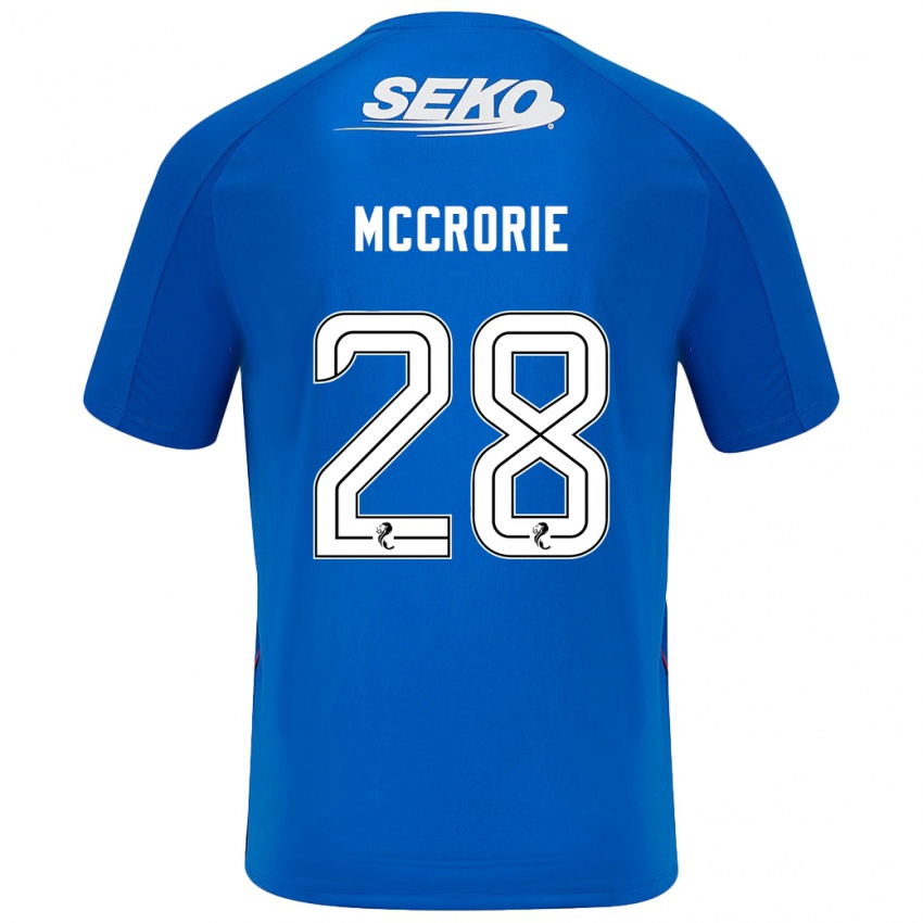 Gyermek Robby Mccrorie #28 Sötétkék Hazai Jersey 2024/25 Mez Póló Ing