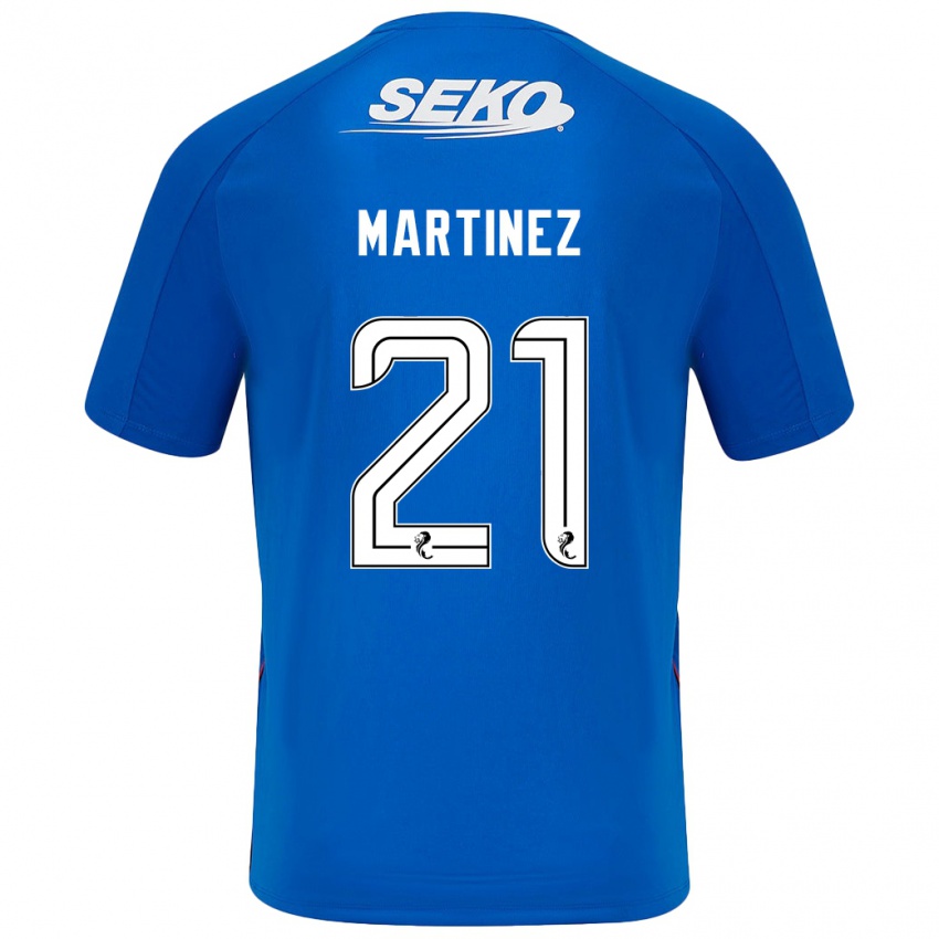 Gyermek Lisa Martinez #21 Sötétkék Hazai Jersey 2024/25 Mez Póló Ing