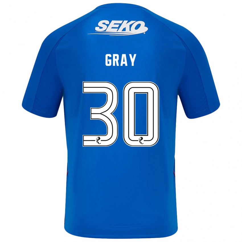 Gyermek Georgia Gray #30 Sötétkék Hazai Jersey 2024/25 Mez Póló Ing