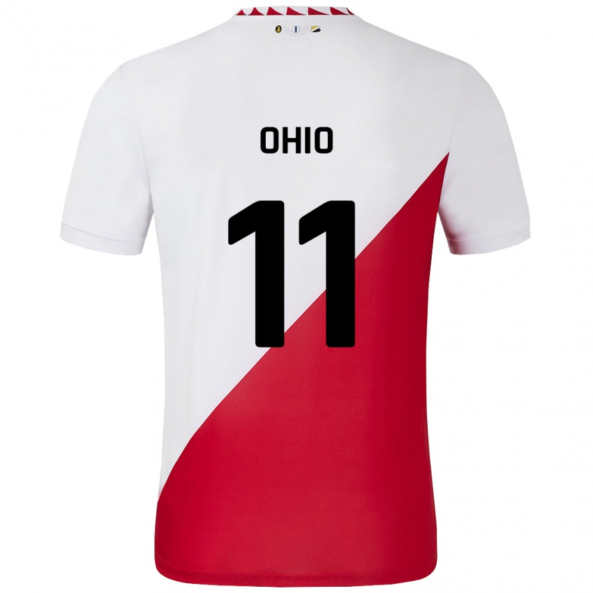 Gyermek Noah Ohio #11 Fehér Piros Hazai Jersey 2024/25 Mez Póló Ing