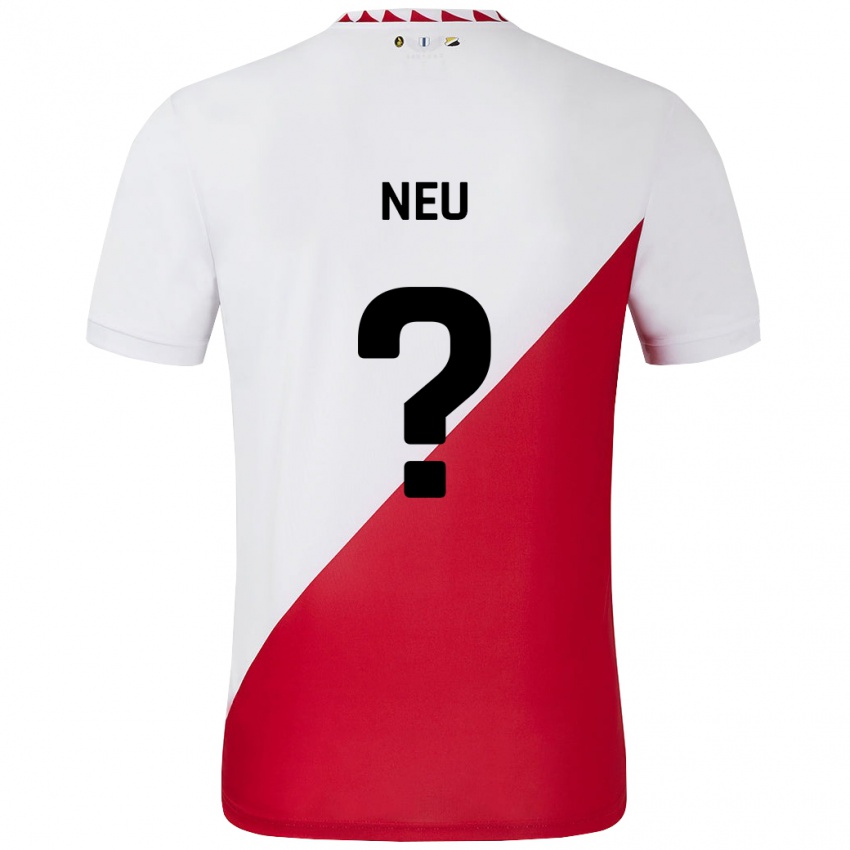 Gyermek Luca Neu #0 Fehér Piros Hazai Jersey 2024/25 Mez Póló Ing