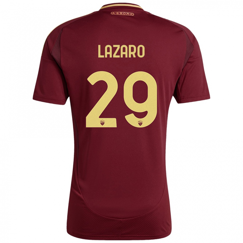 Gyermek Paloma Lazaro #29 Vörös Barna Arany Hazai Jersey 2024/25 Mez Póló Ing