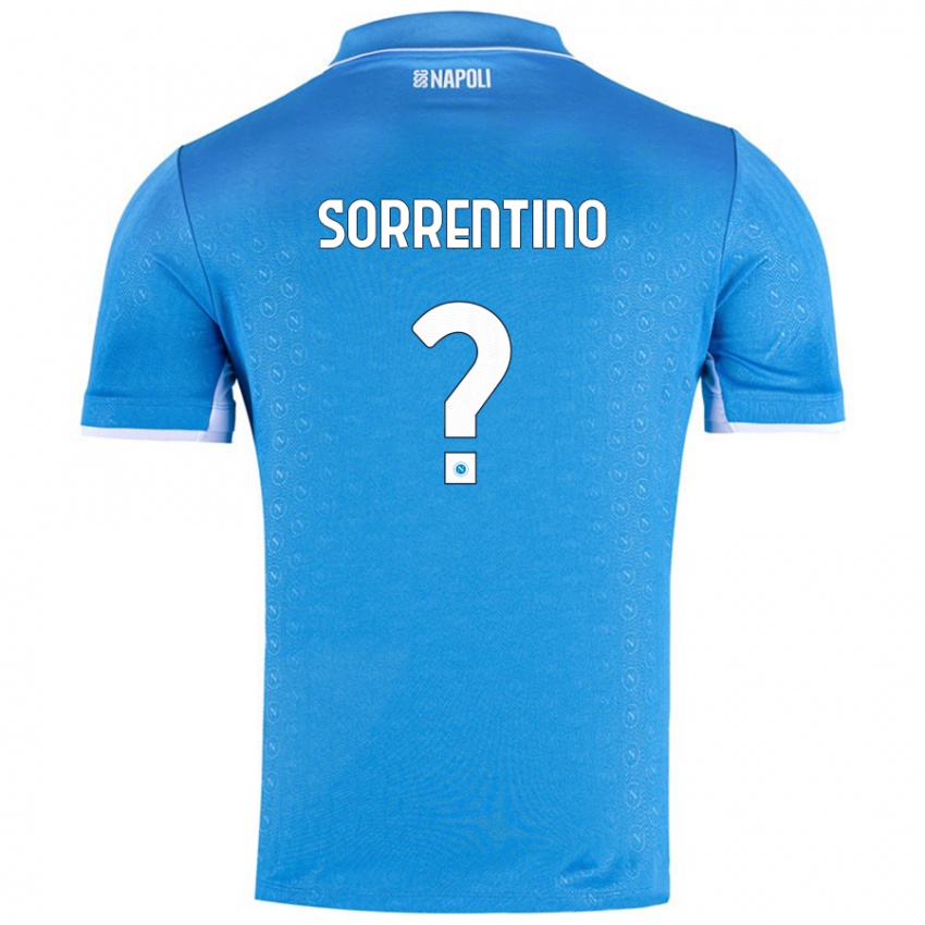 Gyermek Andrea Sorrentino #0 Ég Kék Hazai Jersey 2024/25 Mez Póló Ing