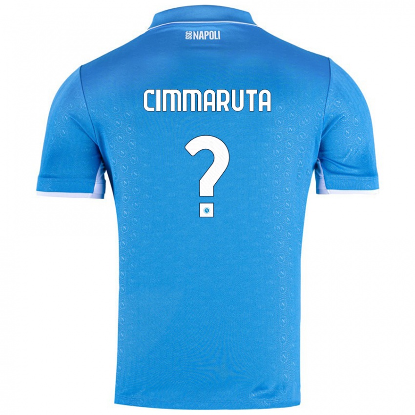 Gyermek Antonio Cimmaruta #0 Ég Kék Hazai Jersey 2024/25 Mez Póló Ing