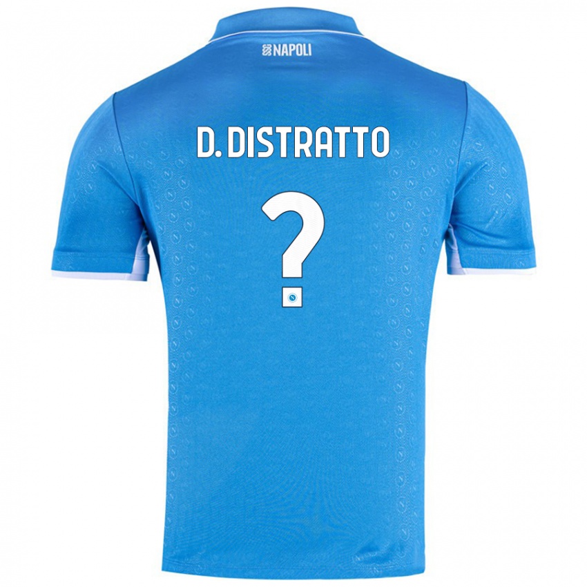 Gyermek Donato Distratto #0 Ég Kék Hazai Jersey 2024/25 Mez Póló Ing