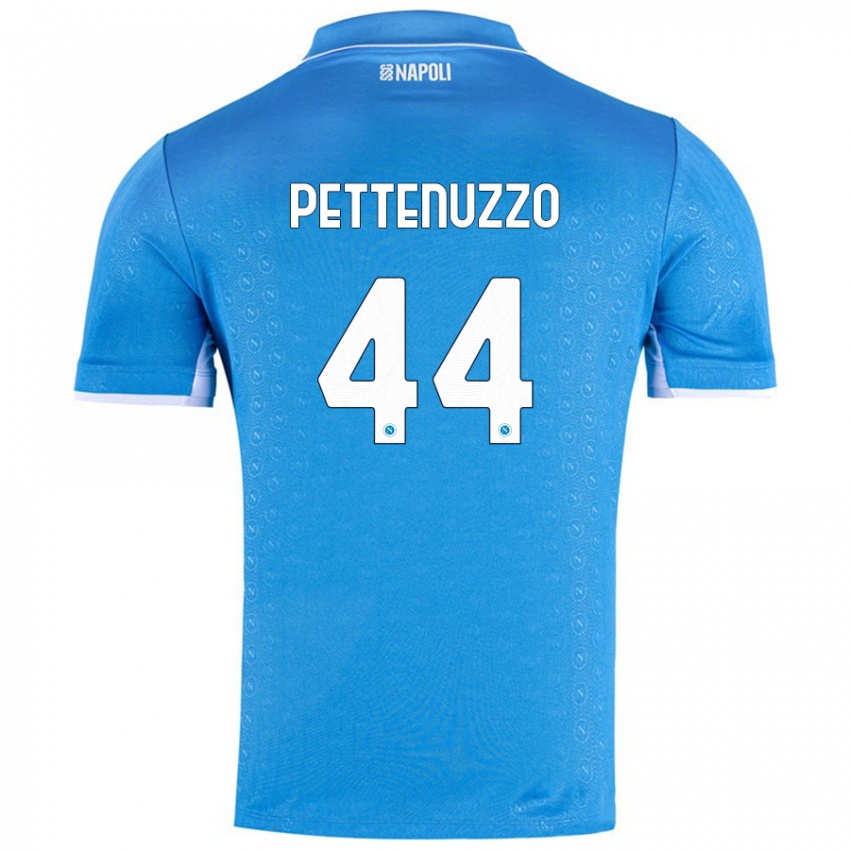 Gyermek Tecla Pettenuzzo #44 Ég Kék Hazai Jersey 2024/25 Mez Póló Ing