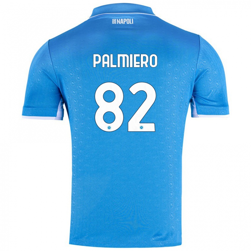 Gyermek Luca Palmiero #82 Ég Kék Hazai Jersey 2024/25 Mez Póló Ing