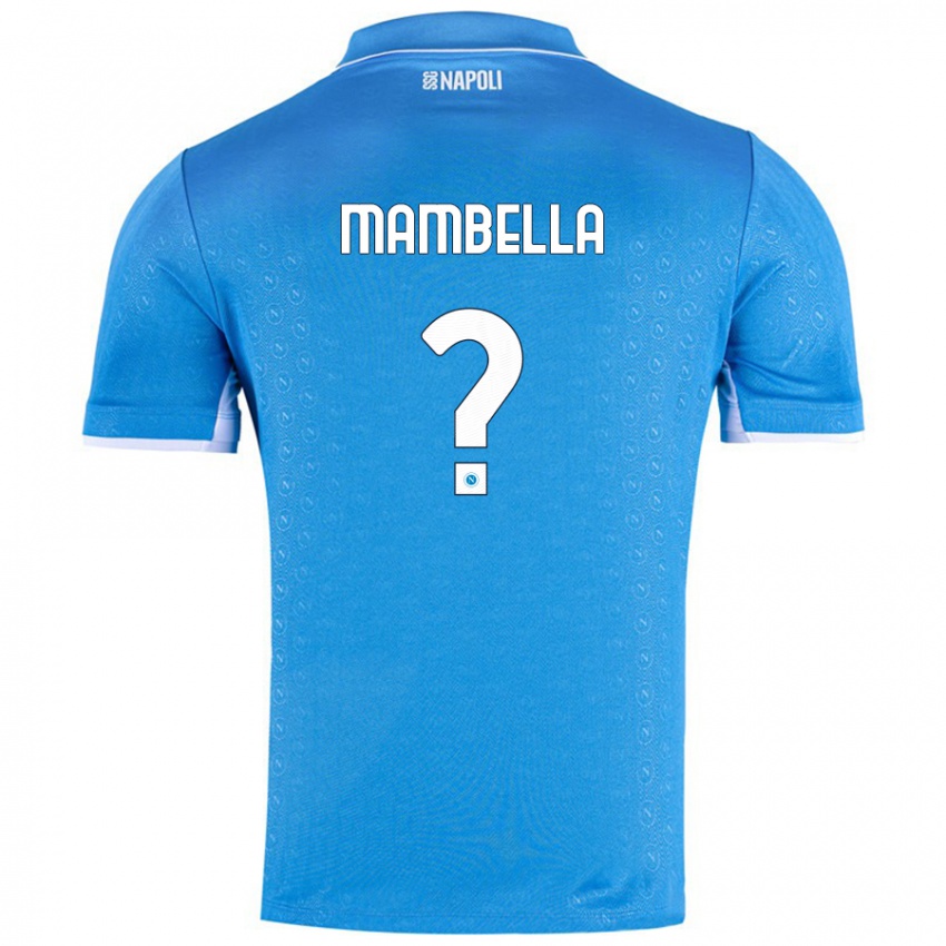 Gyermek Andrea Mambella #0 Ég Kék Hazai Jersey 2024/25 Mez Póló Ing