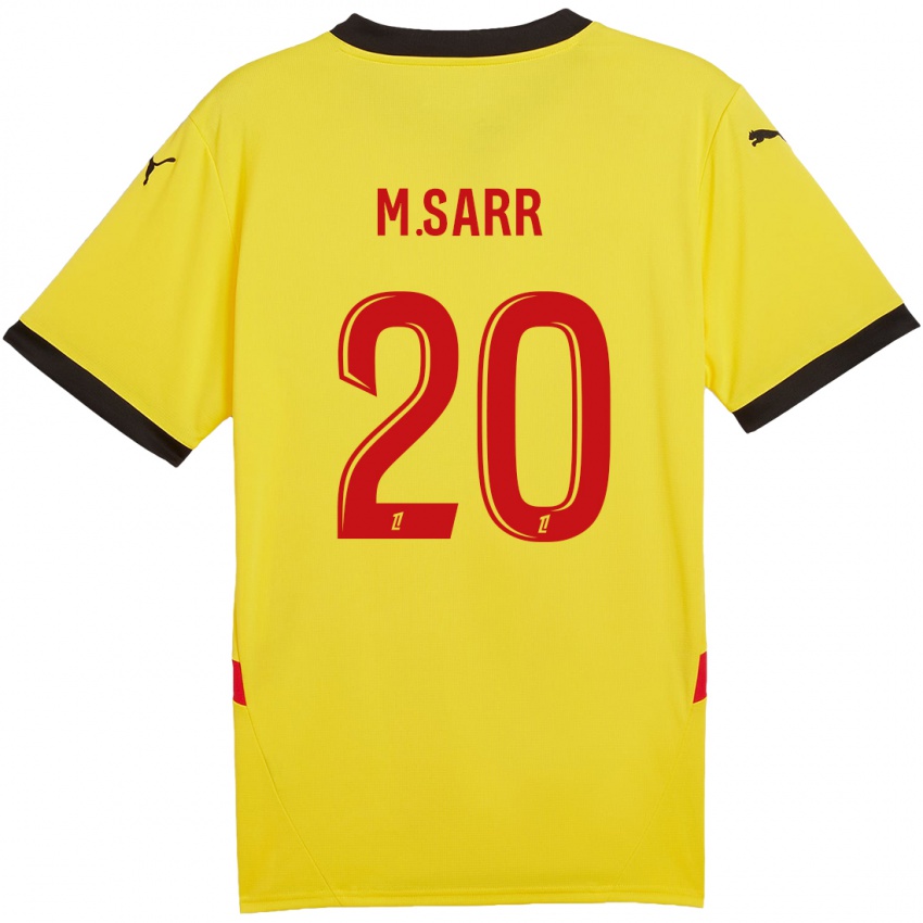 Gyermek Malang Sarr #20 Sárga Piros Hazai Jersey 2024/25 Mez Póló Ing