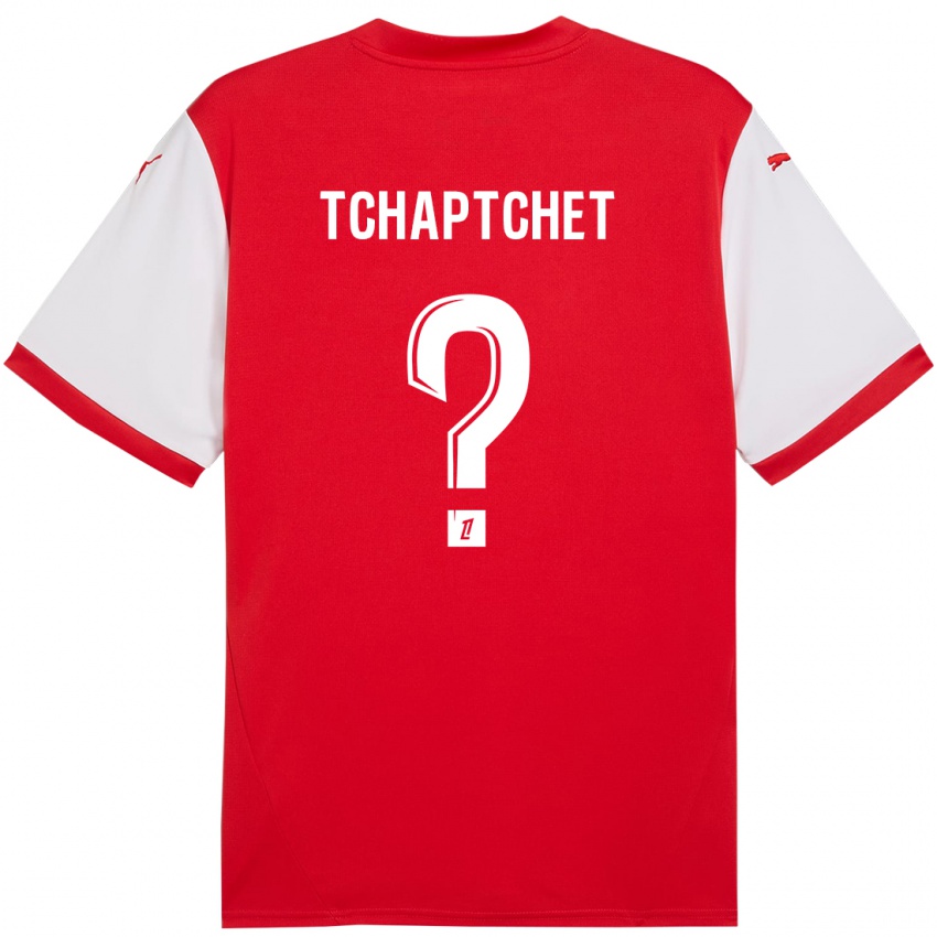 Gyermek Arthur Tchaptchet #0 Piros Fehér Hazai Jersey 2024/25 Mez Póló Ing