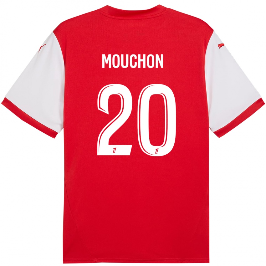 Gyermek Noemie Mouchon #20 Piros Fehér Hazai Jersey 2024/25 Mez Póló Ing