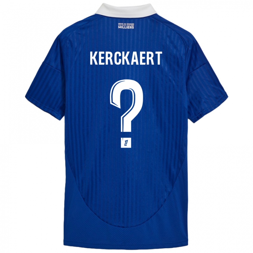 Gyermek Gabriel Kerckaert #0 Kék Fehér Hazai Jersey 2024/25 Mez Póló Ing